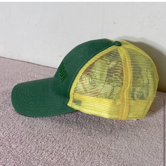 5/$25 Yellow Green Pattinson Agriculture Mesh Back Snap Back Hat - Picture 4 of 11